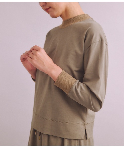 tシャツ 「LOTUS×FRESCA」Jersey モックネックプルオーバー レディース SIPULI tシャツ 「LOTUS×FRESCA」Jersey モックネックプル
