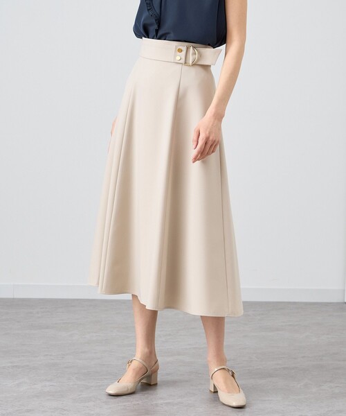 24SS】 ANAYI (アナイ) ソフトオックスベルトデザイン スカート ANAYI