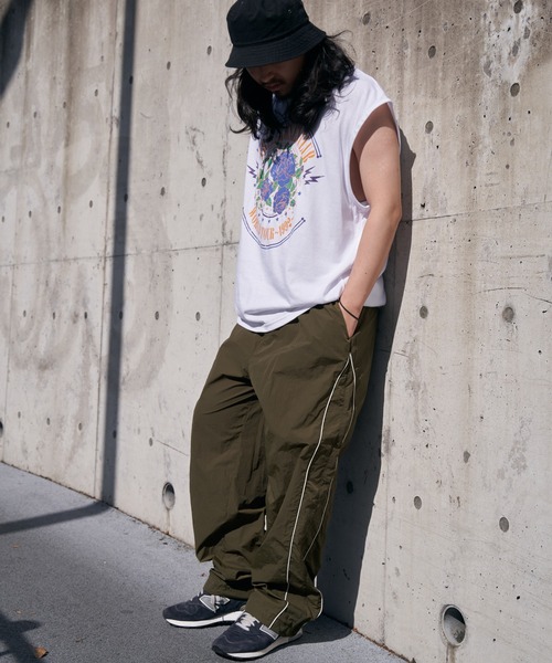 パンツ NGUYEN VAN CHUYEN VENCE EXCHANGE パンツ パイピングナイロンパンツ メンズ