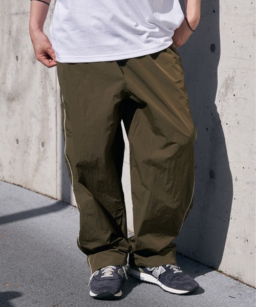 VENCE EXCHANGE パンツ パイピングナイロンパンツ メンズ : ZOZOTOWN