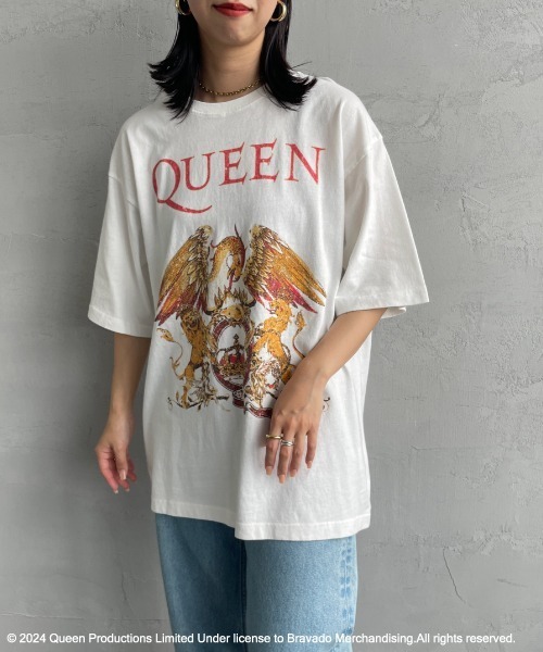 JEANS FACTORY tシャツ 「QUEEN/クイーン」 QUEEN ロゴプリント