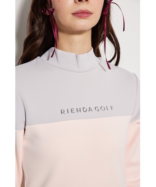 美品　リエンダゴルフ　ワンピース　総ロゴ RIENDA GOLF】ロゴスキッパーワンピース 春服（ワンピース