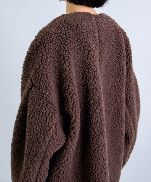 Honnete（オネット） ノーカラーコート コート Oversized No Collar JK