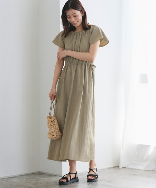 ワンピース 「抗菌防臭・撥水」2wayギャザーフリルワンピース | Pierrot | 07