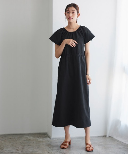 ワンピース 「抗菌防臭・撥水」2wayギャザーフリルワンピース | Pierrot | 17