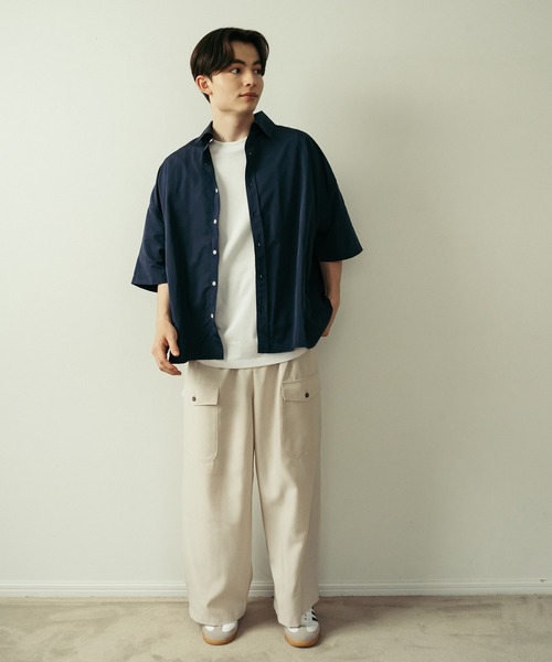 Be.Nection ワイドパンツ スラックス 2TACK CHAMBRAY SNOW PANTS / 2