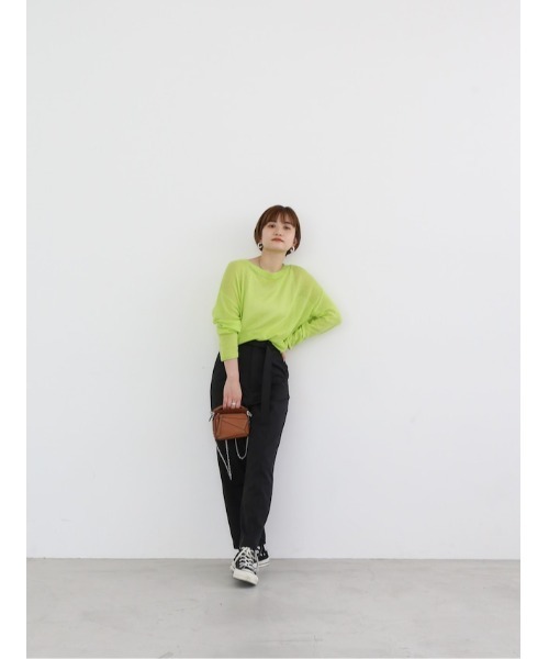 Katrin TOKYO スラックス パンツ color pin tuck straight pants
