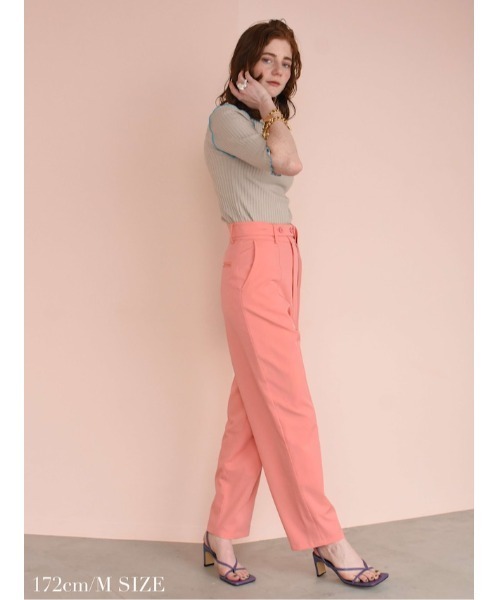 カトリントウキョー、レディース Katrin TOKYO スラックス パンツ color pin tuck straight pants