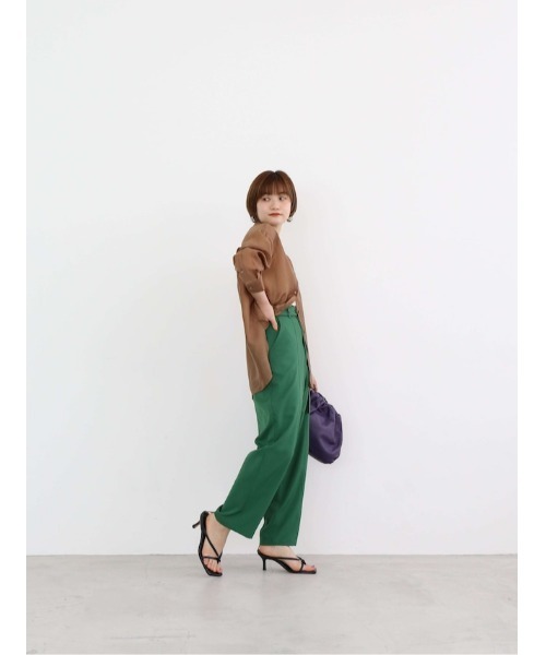 カトリントウキョー、レディース Katrin TOKYO スラックス パンツ color pin tuck straight pants