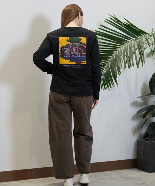 tシャツ THE NORTH FACE/ザ・ノース・フェイス ロンT DIGITAL BOX LOGO TEE NTW82487 レディース THE NORTH FACE tシャツ FACE/ザ・ノース・フェイス ロンT