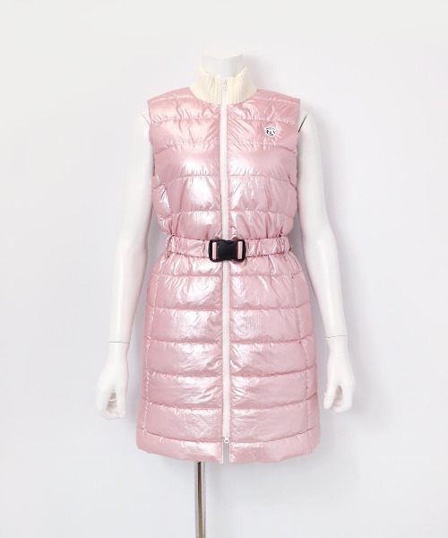 archivio（アルチビオ） ベスト ジレ 「LADIES」メタリックキルト保温
