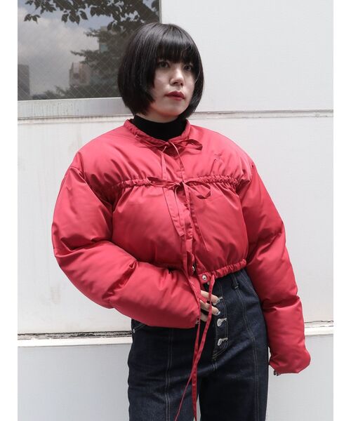 jouetie（ジュエティ） ブルゾン アウター フロントリボンショートパッ