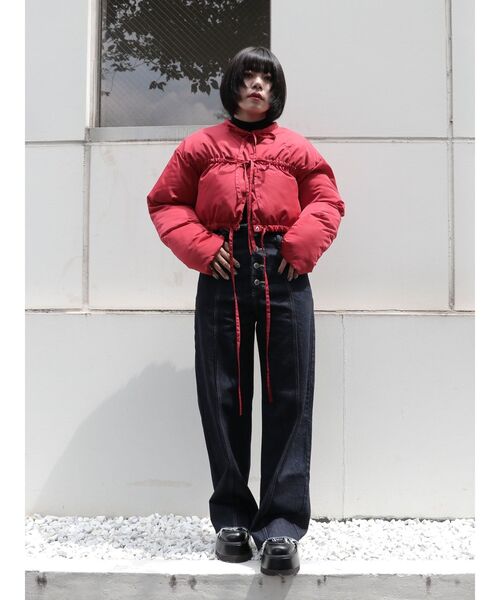 jouetie（ジュエティ） ブルゾン アウター フロントリボンショートパッ