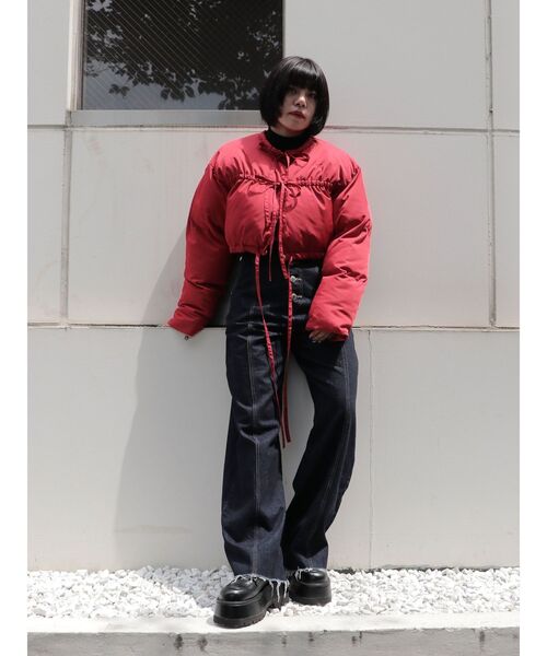 jouetie（ジュエティ） ブルゾン アウター フロントリボンショートパッ