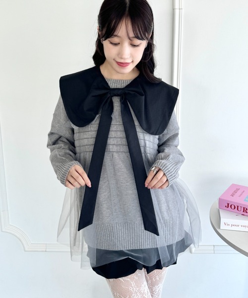 Loueme つけ襟 付け襟 リボン付け襟 : ZOZOTOWN Yahoo!店 - 通販