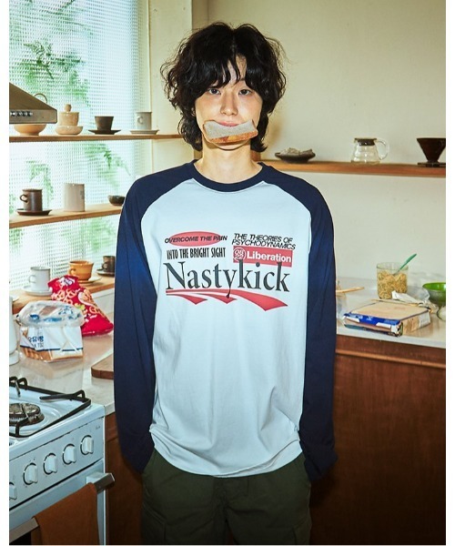 tシャツ 「UNISEX」NASTYKICK／Liberation ロングスリーブT レディース メンズ NASTY KICK tシャツ 「UNISEX」NASTYKICK／Liberation ロング