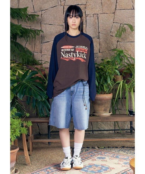 tシャツ 「UNISEX」NASTYKICK／Liberation ロングスリーブT レディース メンズ NASTY KICK tシャツ 「UNISEX」NASTYKICK／Liberation ロング