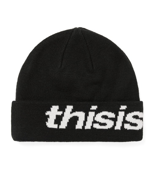 thisisneverthat ニット帽 さらに100円引き◇thisisneverthat◇SP-Logo No Cuff Beanie