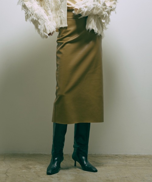 numeのスカート EN NEUME スカート Faux Leather Skirt : ZOZOTOWN Yahoo!店