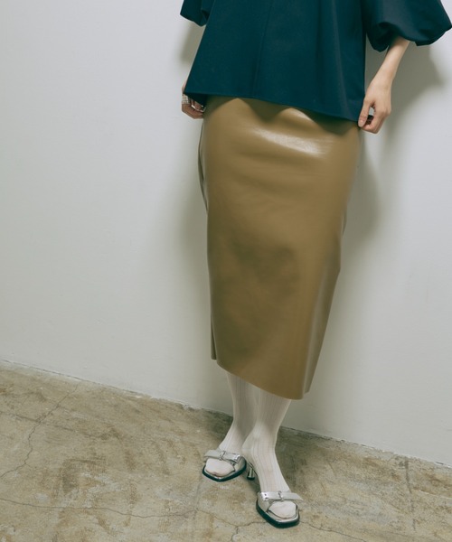 numeのスカート EN NEUME スカート Faux Leather Skirt : ZOZOTOWN Yahoo!店