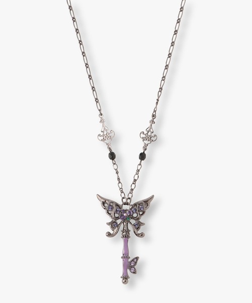 ANNA SUI バタフライモチーフ ネックレス ANNA SUI ネックレス バタフライ鍵モチーフ ネックレス