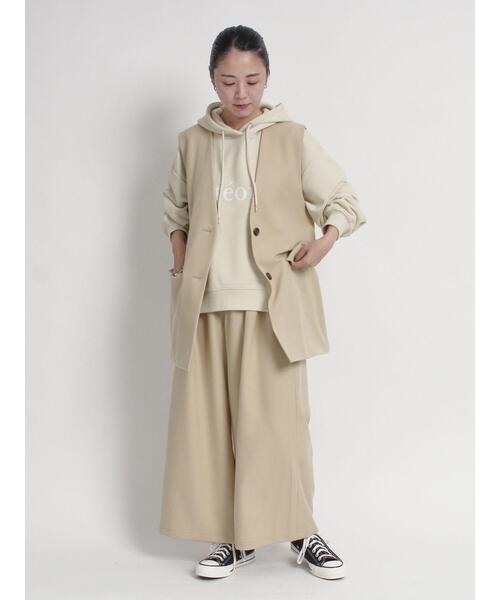fosie 2点SET ウールライクビスチェ ウールライクタックワイド