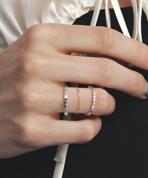 ルボンボンles bonbon プレーンリング 15号k10 les bon bon plane