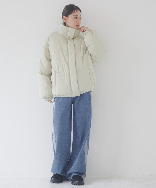セール☆ ハイネックジップパファージャケット ショートパファージャケット - ブラック - レディース | H&M JP