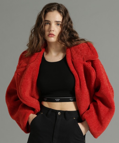 AVIREX ブルゾン アウター 「Belle LINE」BOA JACKET/ボア