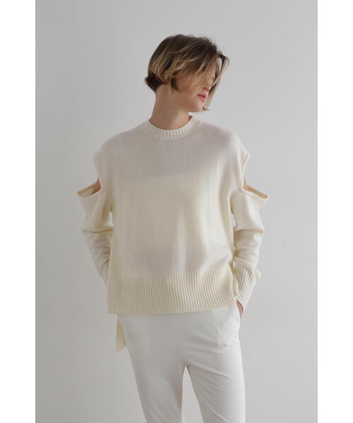 LE PHIL（ル フィル） ニット セーター ウールカシミアスリットニット