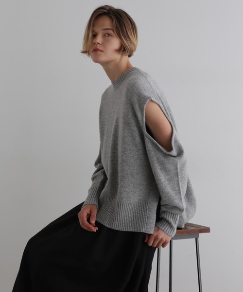 LE PHIL（ル フィル） ニット セーター ウールカシミアスリットニット