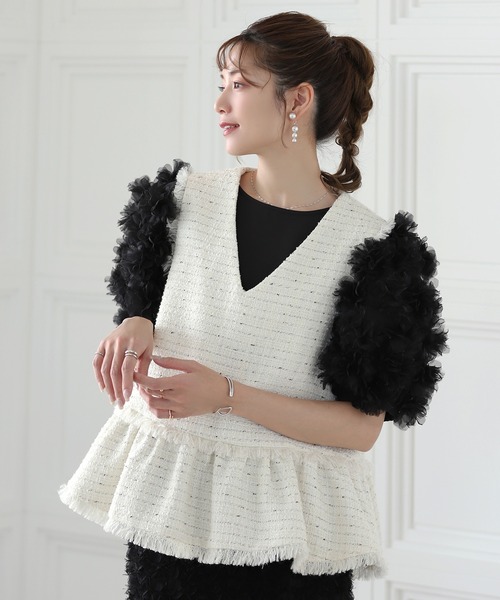 MERAKI ベスト ジレ ツイードジレ レディース : ZOZOTOWN Yahoo!店