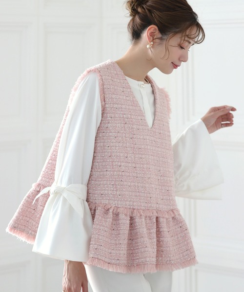 MERAKI ベスト ジレ ツイードジレ レディース : ZOZOTOWN Yahoo!店
