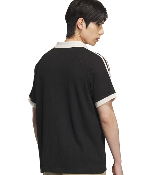 adidas ワッフルショートスリーブポロ adidas（アディダス） ポロシャツ adidas WAFFLE SHORT SLEEVE POLO