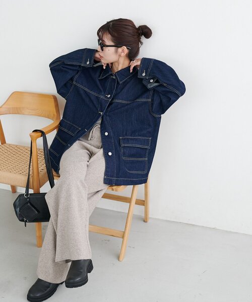 Discoat（ディスコート） パンツ 「WEB限定」ニットフレアパンツ