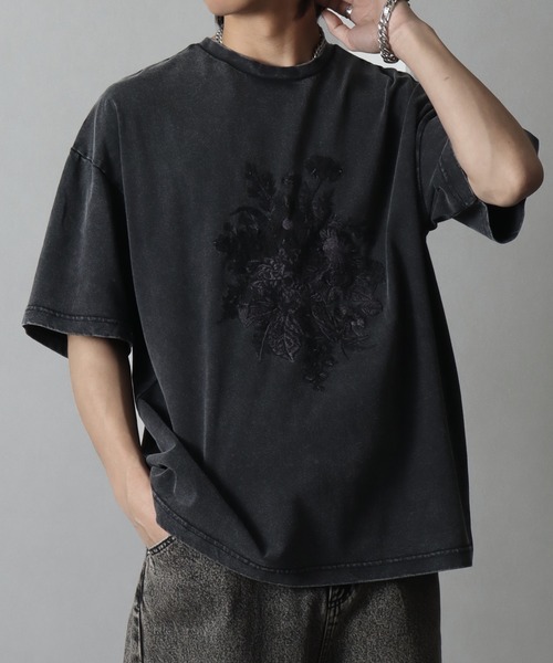 新品タグ付き eimyistoire  heel embroidery Tシャツ エイミーイストワール EIMY ISTOIRE eimyロゴパールTシャツ （BLACK