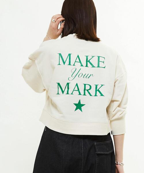 トレーナー スウェット BACK LOGO SHORT SWEAT レディース