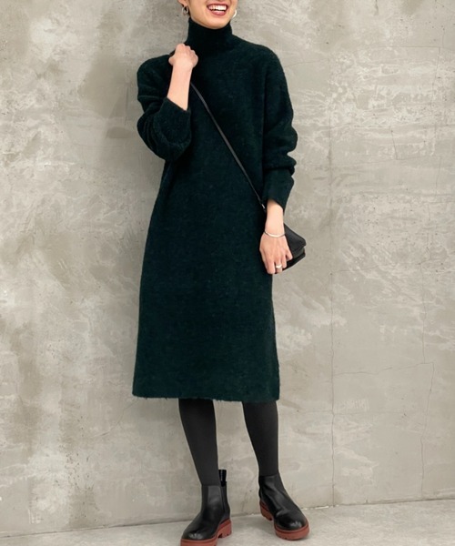 新品未使用☆BEARDSLEY ニットロングワンピース BEARDSLEY（ビアズリー） ニットワンピース FREE ブラウン レディース