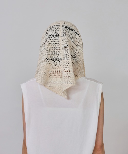 OVERRIDE LACE SCARF CAP レーススカーフキャップ OVERRIDE SUMMER LACE SCARF CAP SGP | 56cm～58cm(97) BLACK