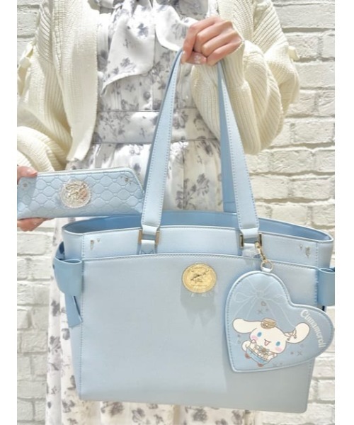Samantha【レア】ホワイトデニム✕パールの上品A4トート SAMANTHAVEGA｜シンプルリボンA4トートバッグ | Rakuten Fashion