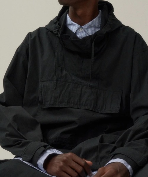 ATON エイトン ラムレザー スウェード アノラックパーカー プルオーバー ATON（エイトン）の「ATON（エイトン）LAMB SUEDE ANORAK PARKA