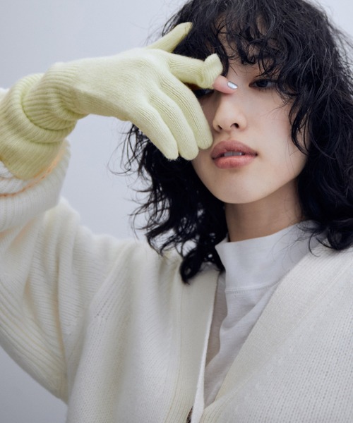 「AMOMENTO」 手袋 FREE ラベンダー レディース_画像4