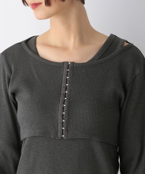 LEPSIM（レプシィム） tシャツ フロントホックプルオーバー「2点セット