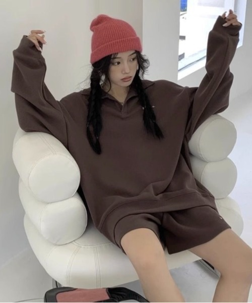 LADY LIKE（レディライク） tシャツ ショートパンツ付きオーバーサイズ