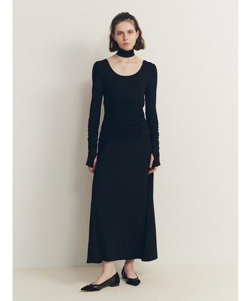 SORIN（ソリン） ワンピース Stretchy Rayon Scope Neck Maxi Dress