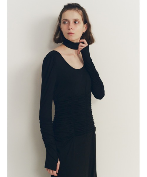 SORIN（ソリン） ワンピース Stretchy Rayon Scope Neck Maxi Dress