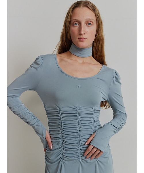 SORIN（ソリン） ワンピース Stretchy Rayon Scope Neck Maxi Dress