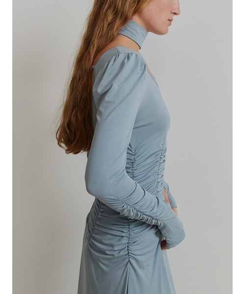 SORIN（ソリン） ワンピース Stretchy Rayon Scope Neck Maxi Dress