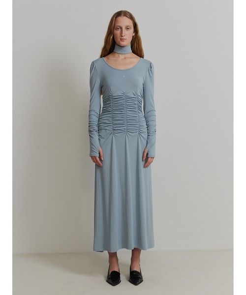 SORIN（ソリン） ワンピース Stretchy Rayon Scope Neck Maxi Dress