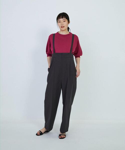 LOISIR ニット セーター 和紙コットン天竺クルーネックプル